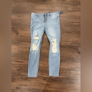 Hollister High-Rise Light Blue Jean Leggings